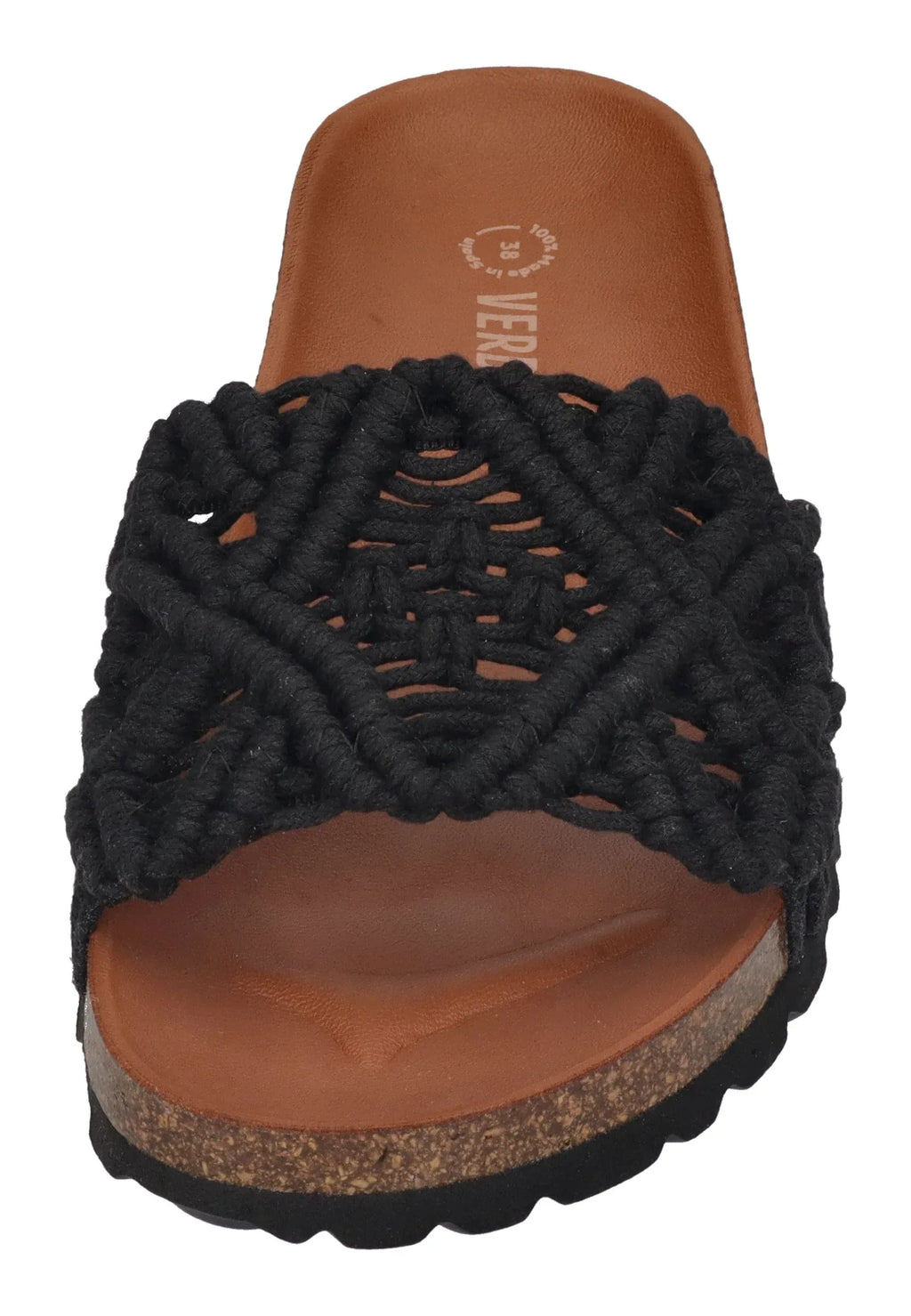 VERBENAS Damen Pantoletten RAGA KNOTS negro