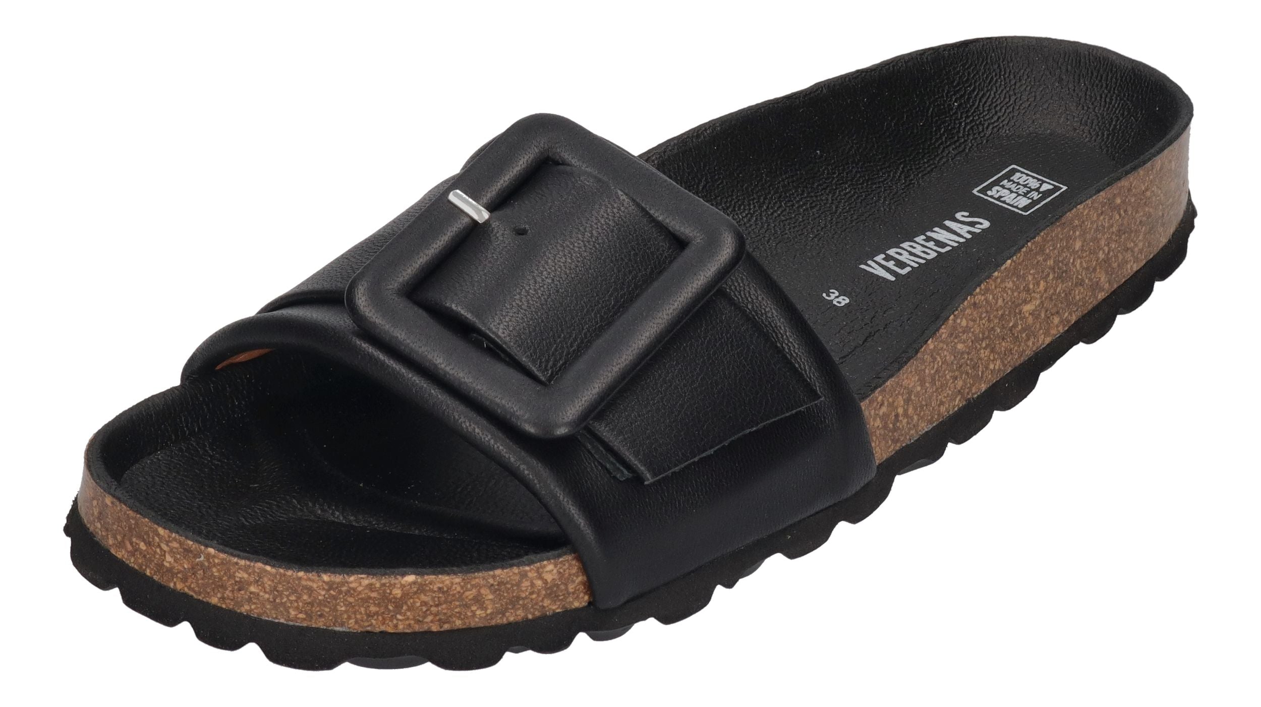 VERBENAS Damen Pantoletten - REIKO ECOBRUSH - negro