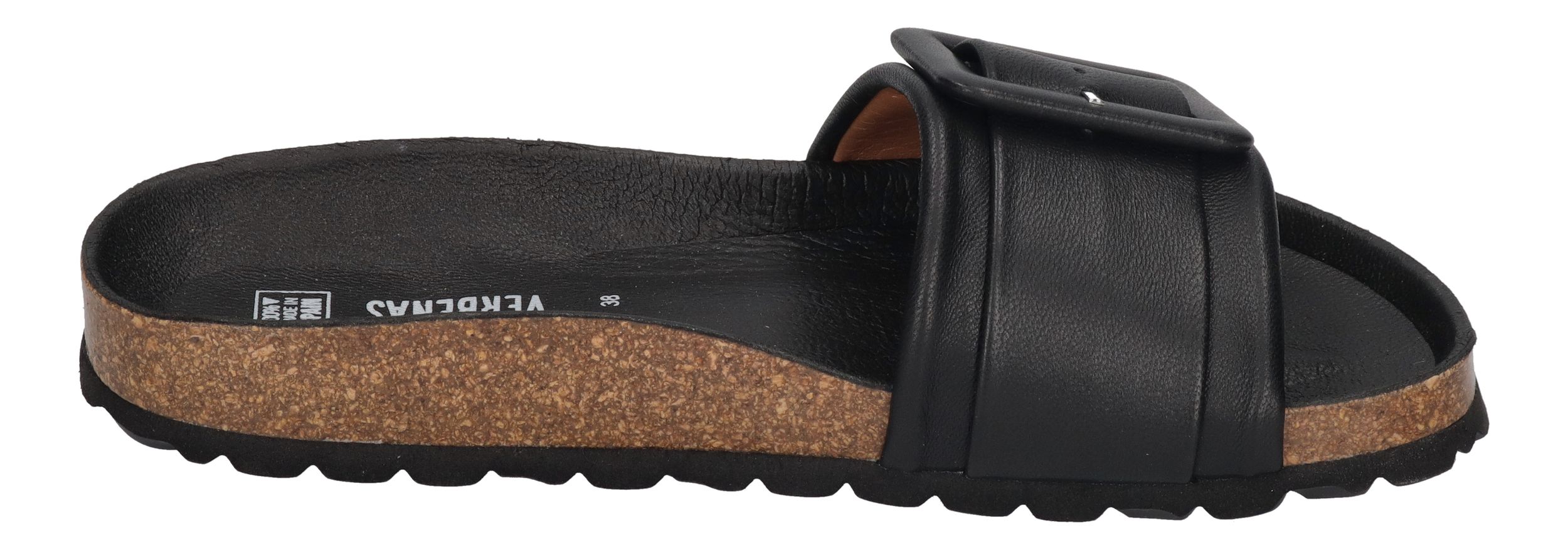 VERBENAS Damen Pantoletten - REIKO ECOBRUSH - negro