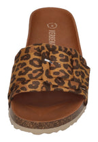 VERBENAS Damen Pantoletten REIKO micro leo nat bronzo