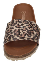 VERBENAS Damen Pantoletten REIKO micro leo nat camel