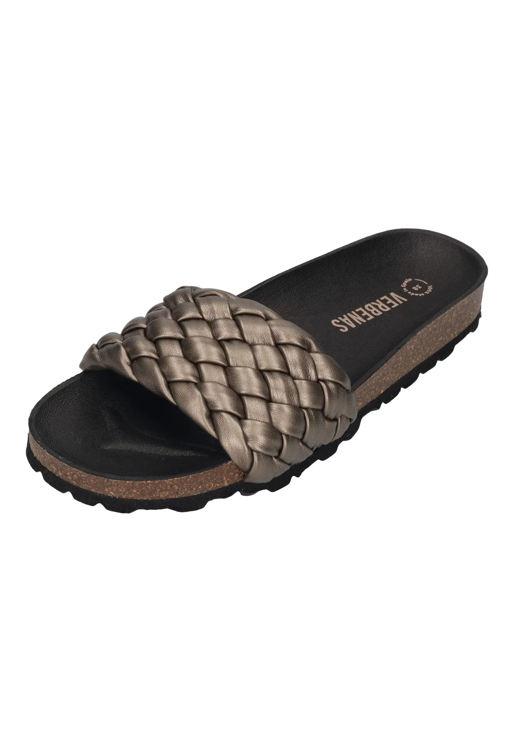 Verbenas - RICA trenza soft metal | Pantoletten | Nur bei shoedeal.de, deinem Onlineshop für Schuhe mit Stil.