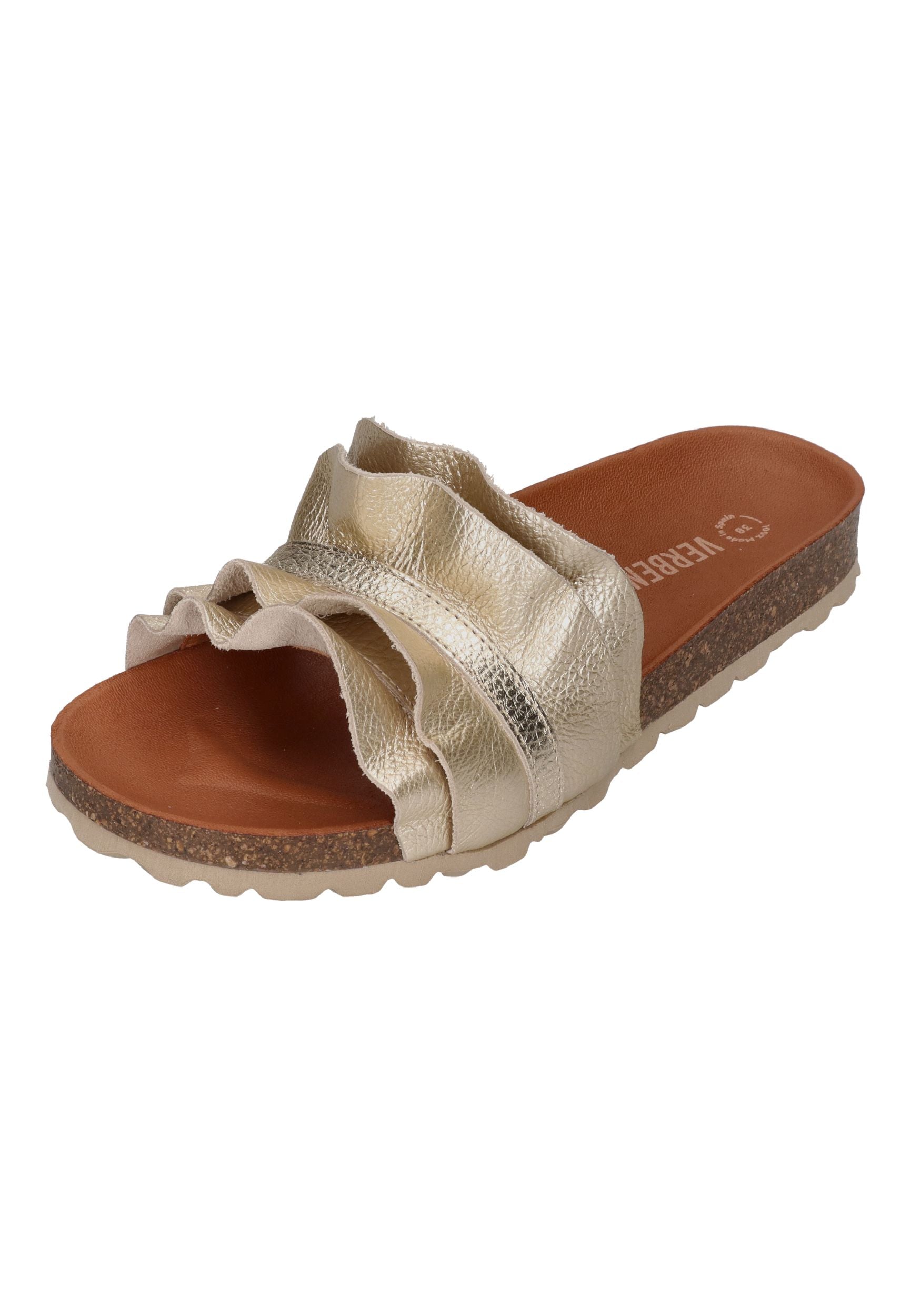 VERBENAS Damen Pantoletten ROCIO nucleo metal volante oro