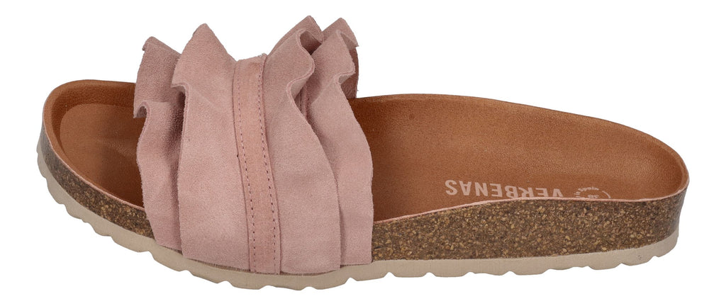 VERBENAS Damen Pantoletten - ROCIO serraje volante - antique