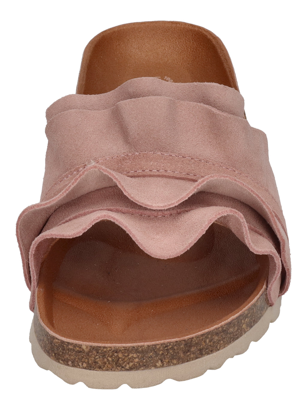 VERBENAS Damen Pantoletten - ROCIO serraje volante - antique