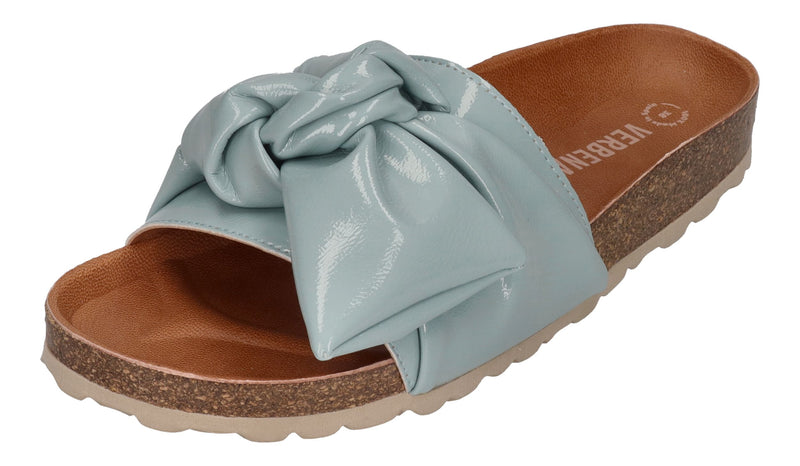 VERBENAS Damen Pantoletten - ROXY lak - aqua