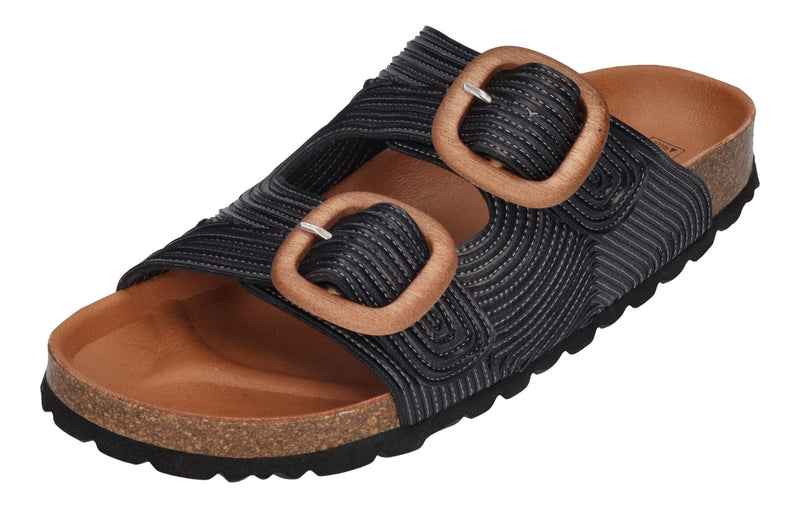 VERBENAS Damen Pantoletten - RUTH lato - negro