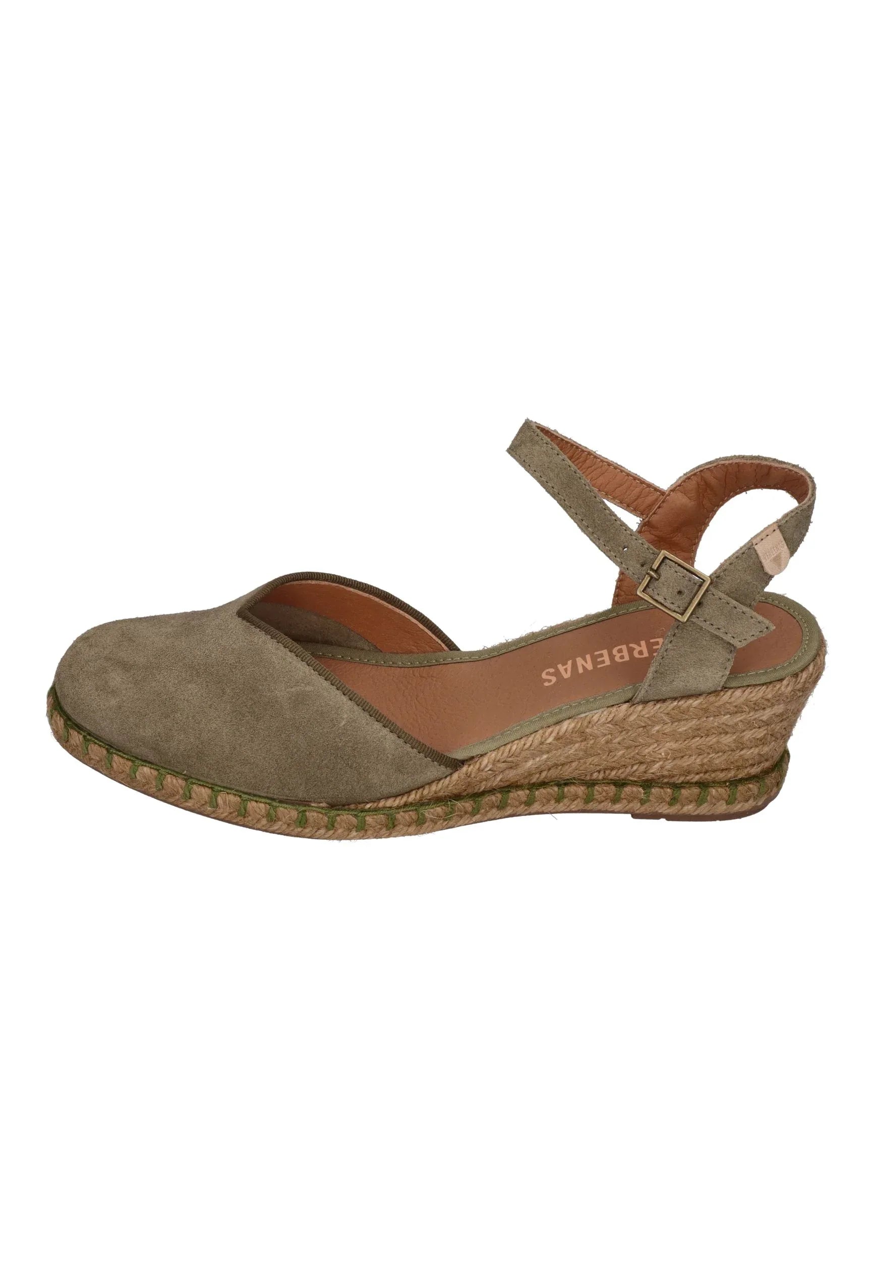 VERBENAS Damen Sandalette MAGGIE serraje tan kaki