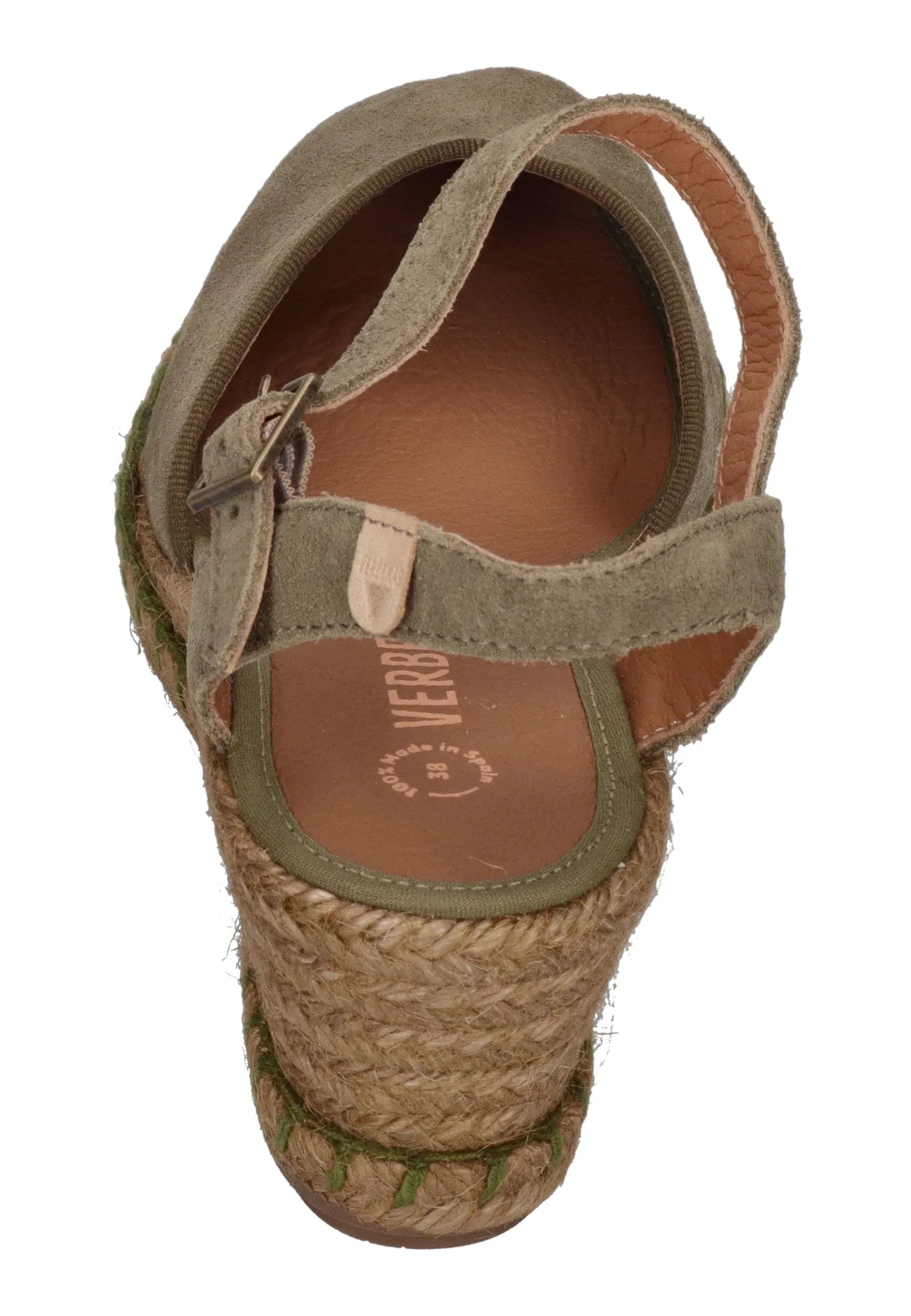 VERBENAS Damen Sandalette MAGGIE serraje tan kaki