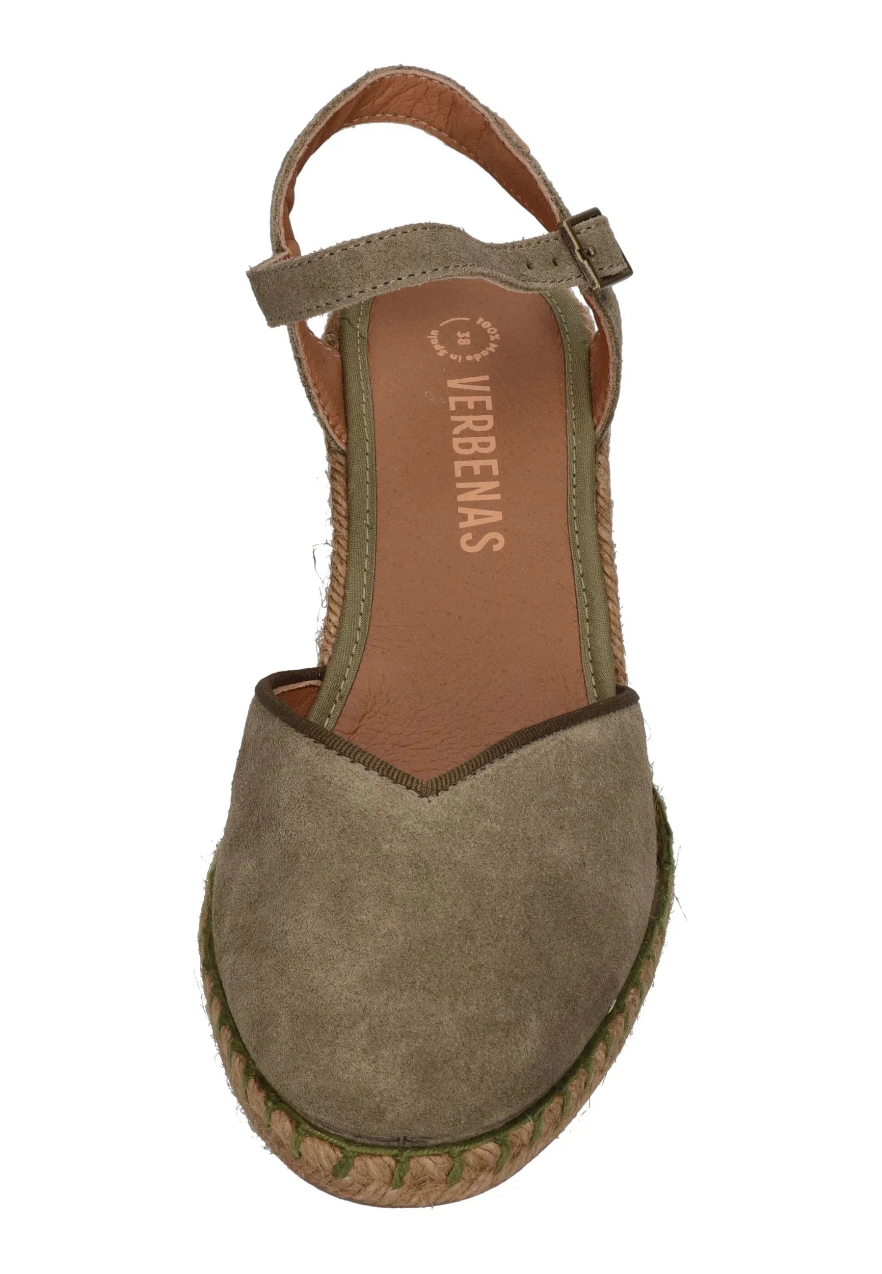 VERBENAS Damen Sandalette MAGGIE serraje tan kaki