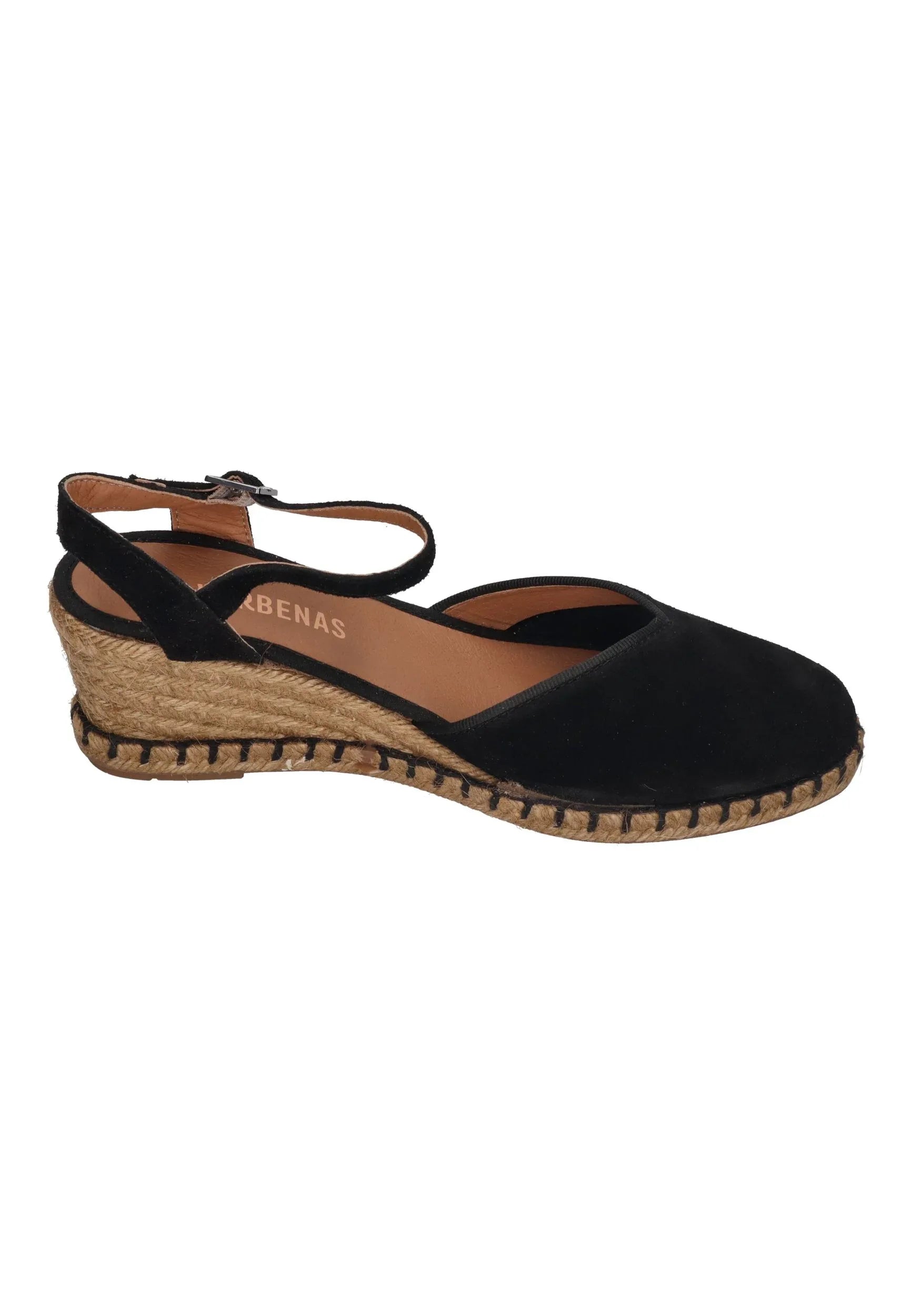 VERBENAS Damen Sandalette MAGGIE serraje tan negro