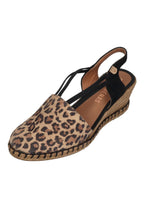 VERBENAS Damen Sandalette MAIKA leo serraje camel negro