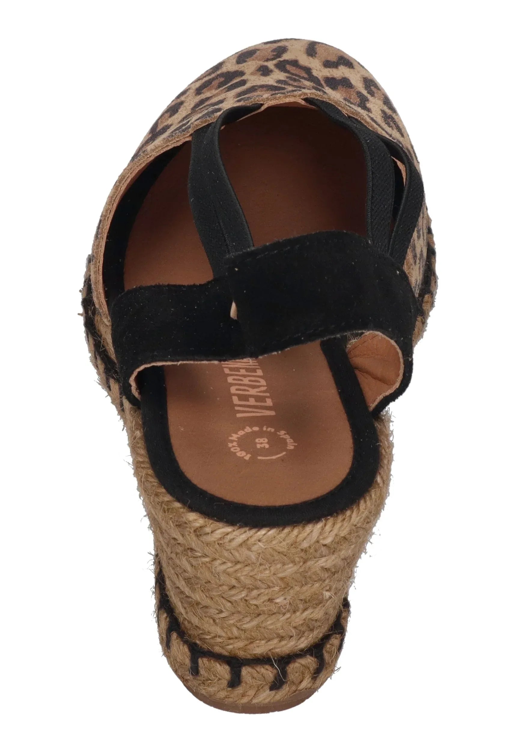 VERBENAS Damen Sandalette MAIKA leo serraje camel negro