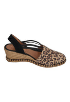 VERBENAS Damen Sandalette MAIKA leo serraje camel negro