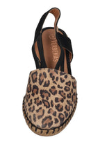 VERBENAS Damen Sandalette MAIKA leo serraje camel negro