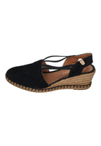 VERBENAS Damen Sandalette MAIKA serraje tan negro