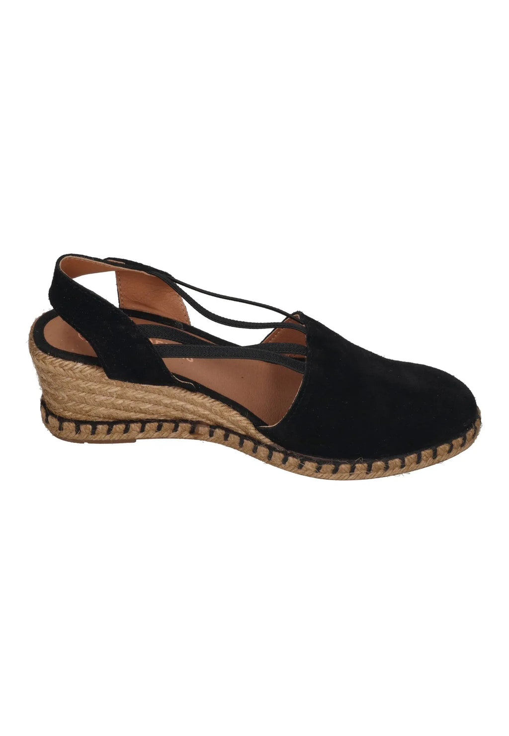 VERBENAS Damen Sandalette MAIKA serraje tan negro