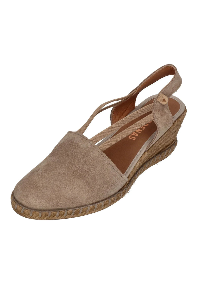 VERBENAS Damen Sandalette MAIKA serraje tan piedra