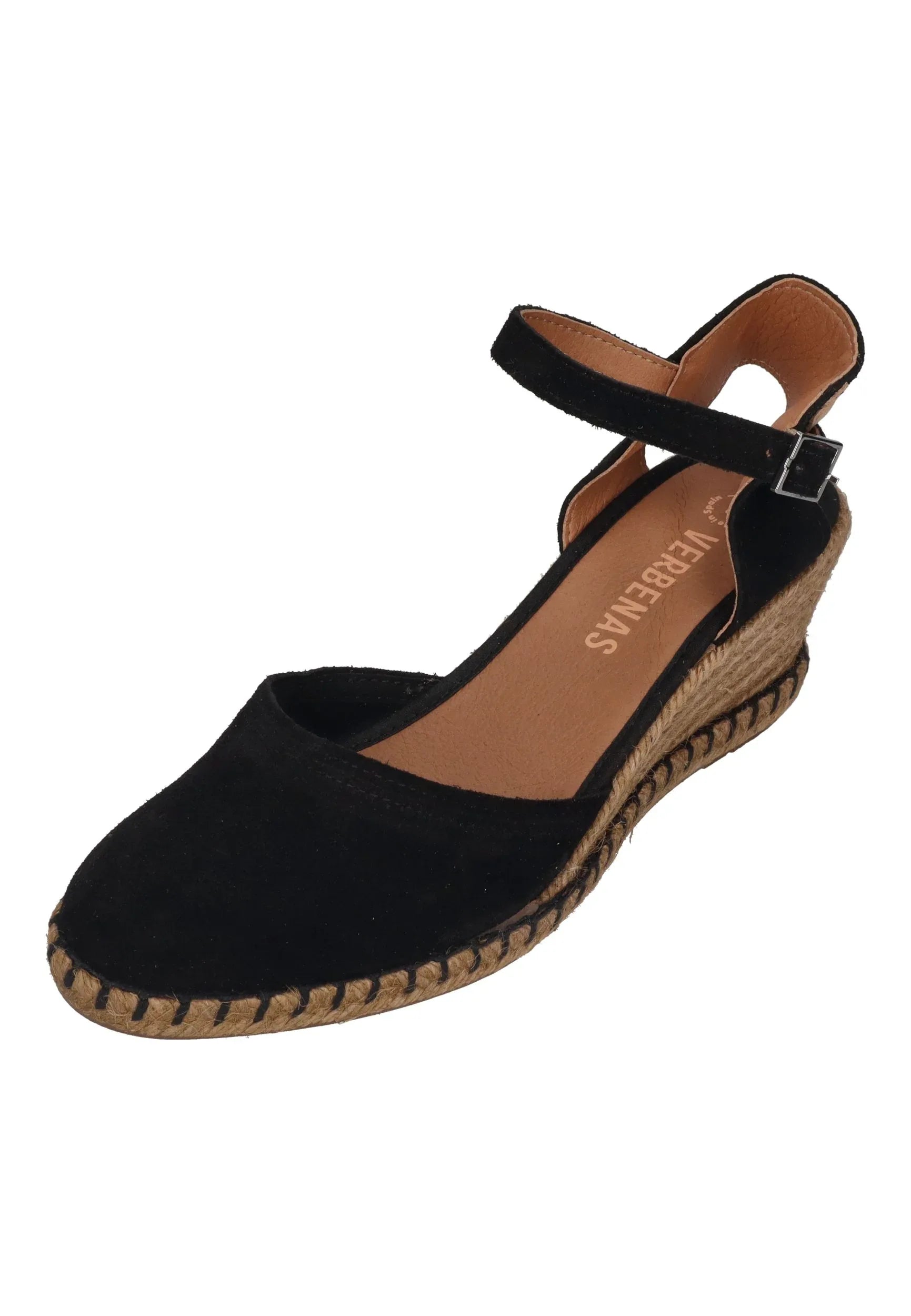 VERBENAS Damen Sandalette MALENA serraje tan negro