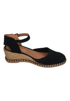 VERBENAS Damen Sandalette MALENA serraje tan negro