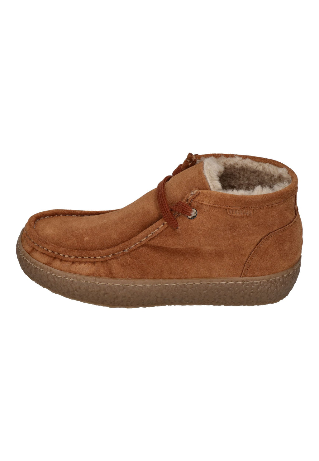 VERBENAS Damen Schnürschuhe Booties BRITTEN FUR SERRAJE moccha