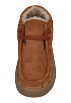 VERBENAS Damen Schnürschuhe Booties BRITTEN FUR SERRAJE moccha
