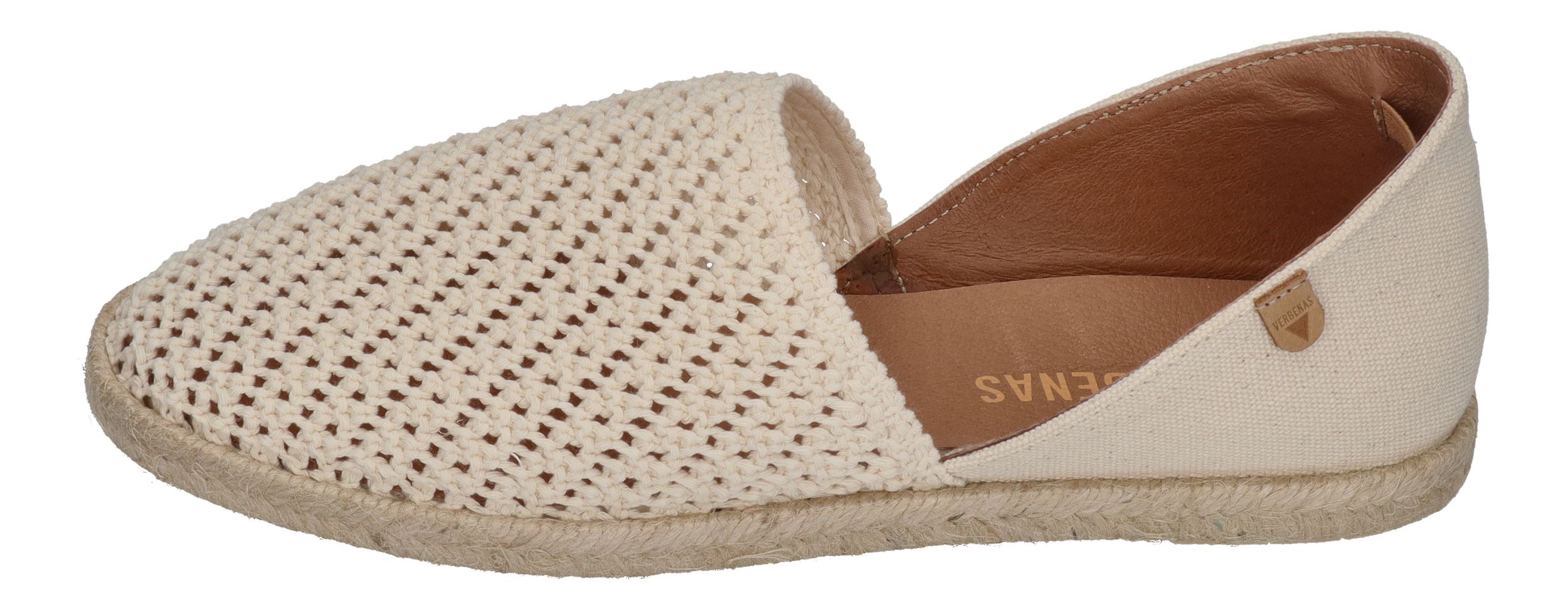 VERBENAS Damenschuhe Espadrilles CARMEN Ganchillo Canvas - crudo