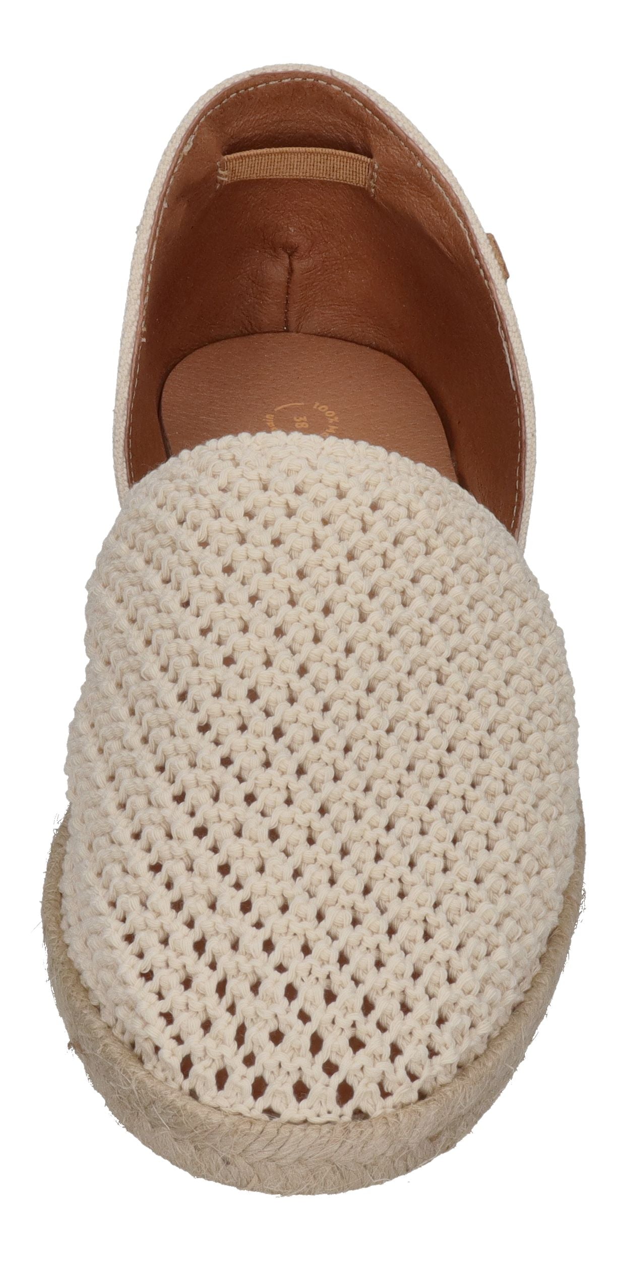 VERBENAS Damenschuhe Espadrilles CARMEN Ganchillo Canvas - crudo