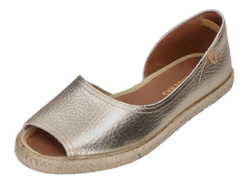 VERBENAS Damenschuhe Espadrilles CRUZ nucleo metal oro