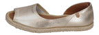VERBENAS Damenschuhe Espadrilles CRUZ nucleo metal oro