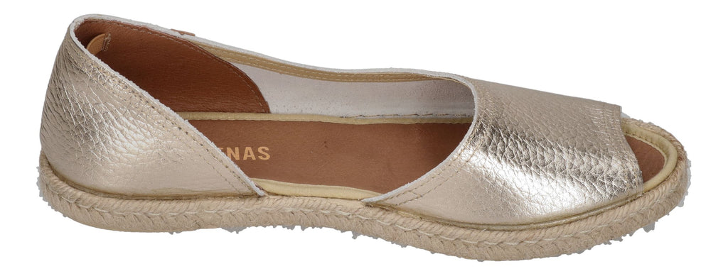 VERBENAS Damenschuhe Espadrilles CRUZ nucleo metal oro