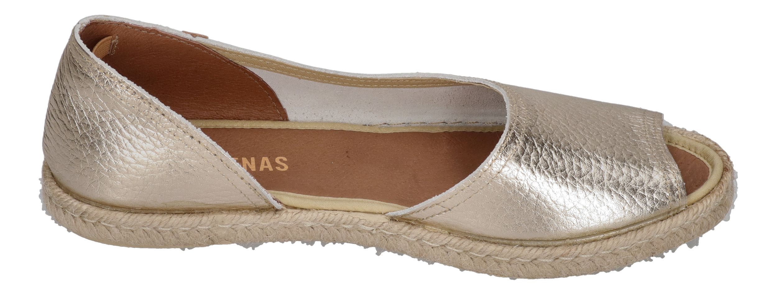 VERBENAS Damenschuhe Espadrilles CRUZ nucleo metal oro