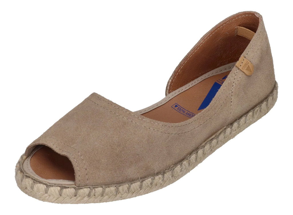 VERBENAS Damen Espadrilles CRUZ serraje piedra