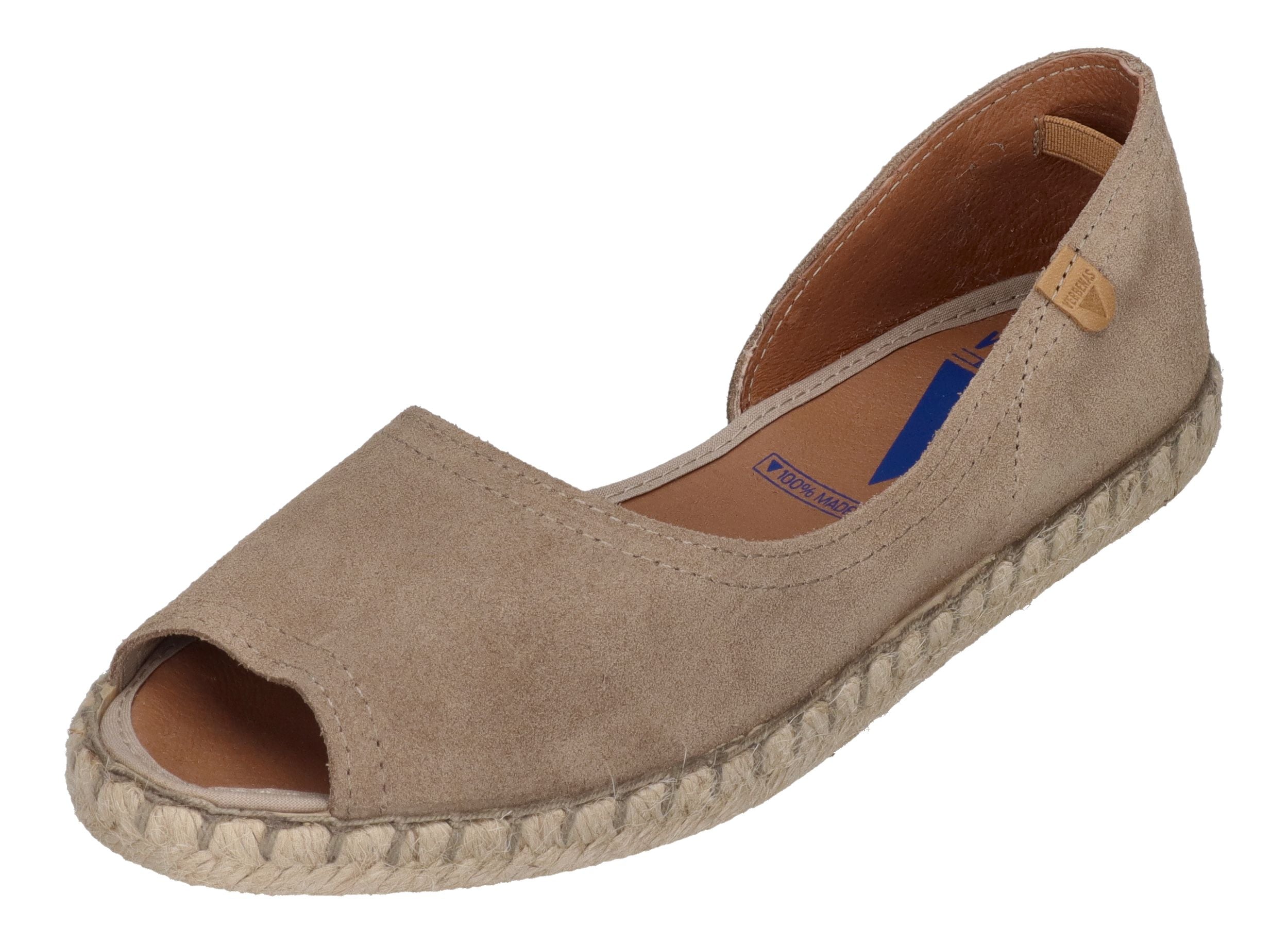 VERBENAS Damen Espadrilles CRUZ serraje piedra