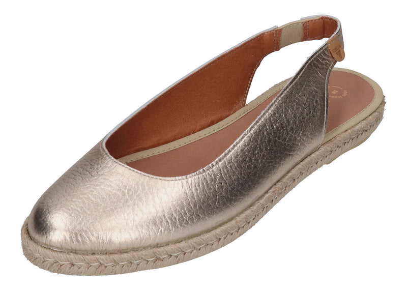 VERBENAS Damenschuhe Espadrilles KIARA nucleo metal - oro
