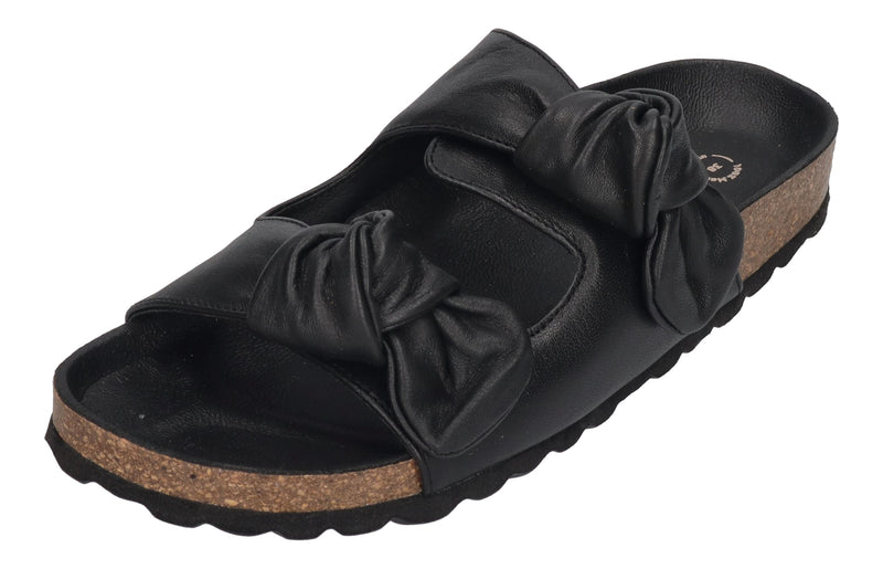 VERBENAS Damenschuhe Pantoletten RAIN ecobrush negro
