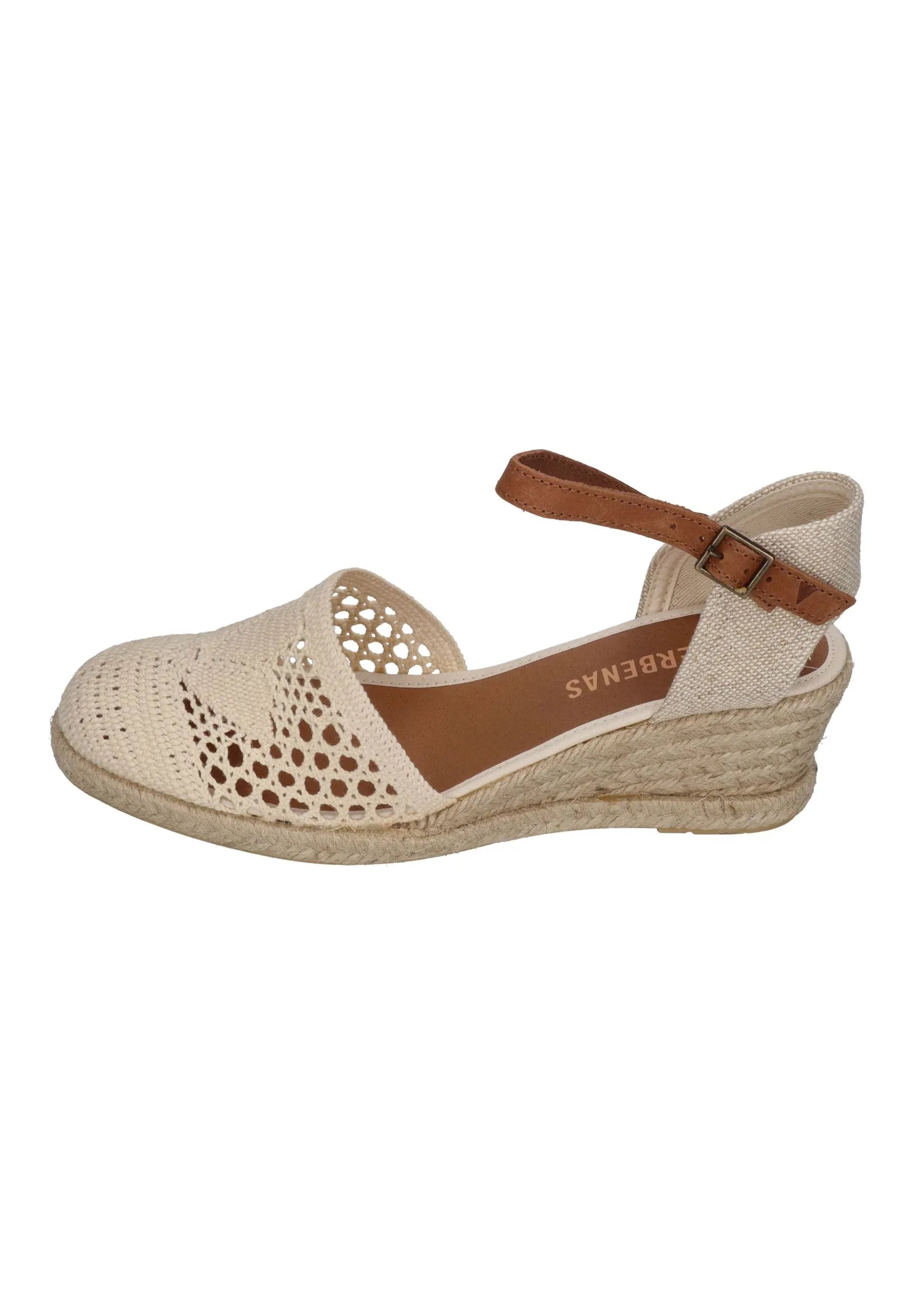 VERBENAS Damenschuhe Sandalette MALENA crochet lino - crudo - Shoedeal