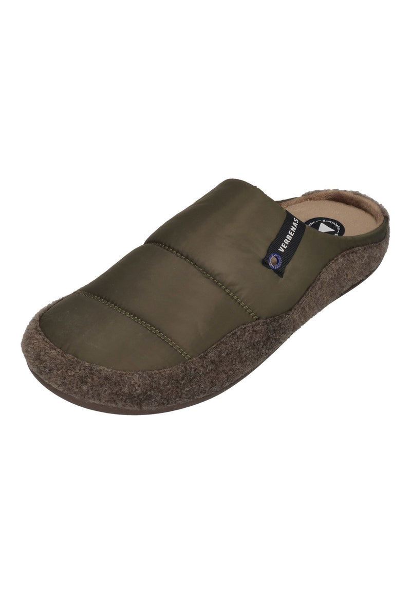 VERBENAS Herren Hausschuhe EARTH ACOLCHADO PICOS kaki