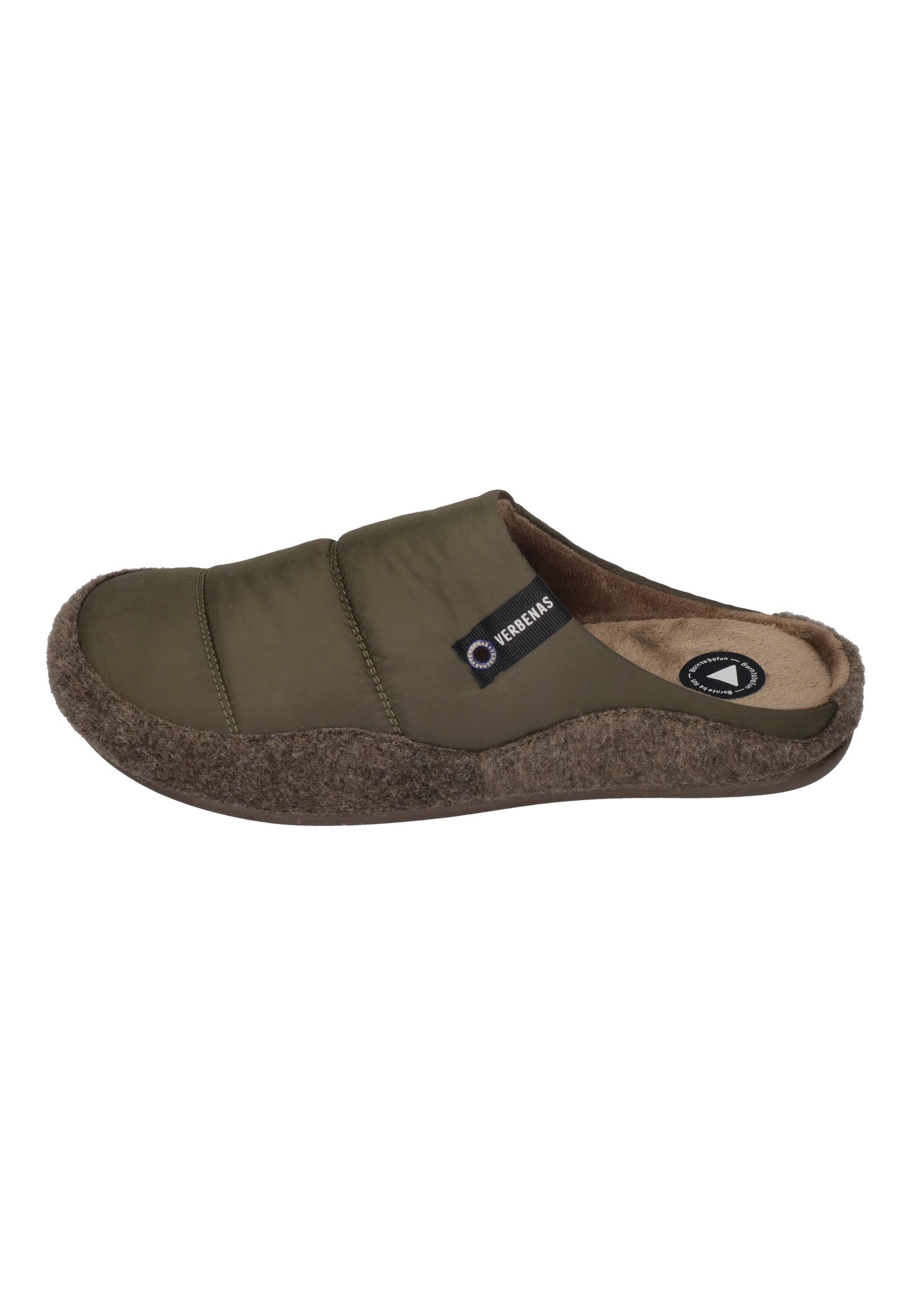 VERBENAS Herren Hausschuhe EARTH ACOLCHADO PICOS kaki