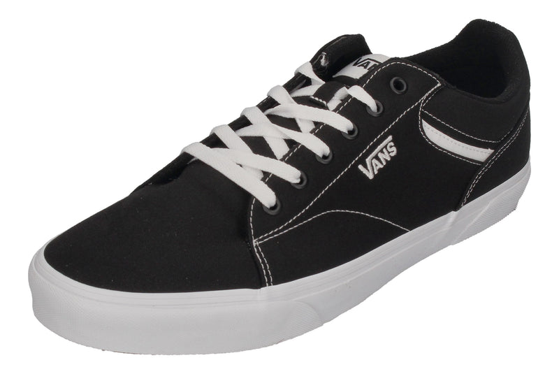 VANS in Übergrößen - Skater SELDAN CANVAS - black white-0