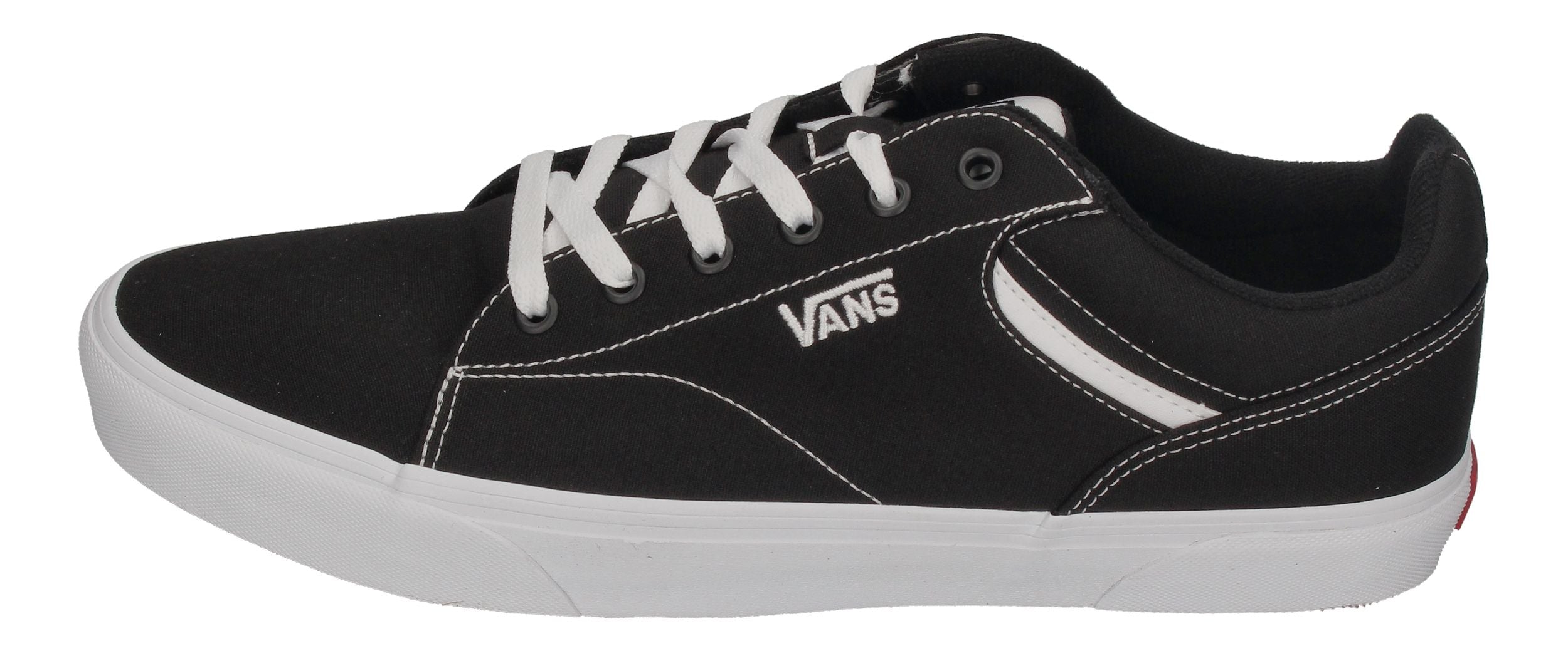VANS in Übergrößen - Skater SELDAN CANVAS - black white-1