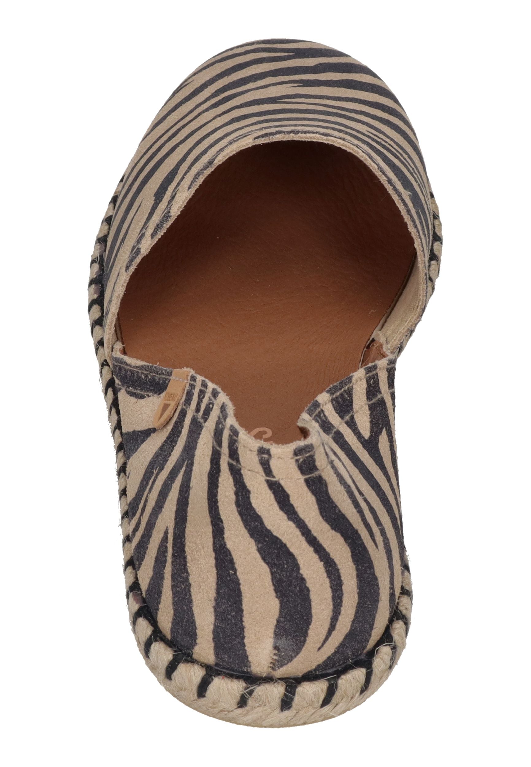VERBENAS Damen Espadrilles CARMEN zebra camel