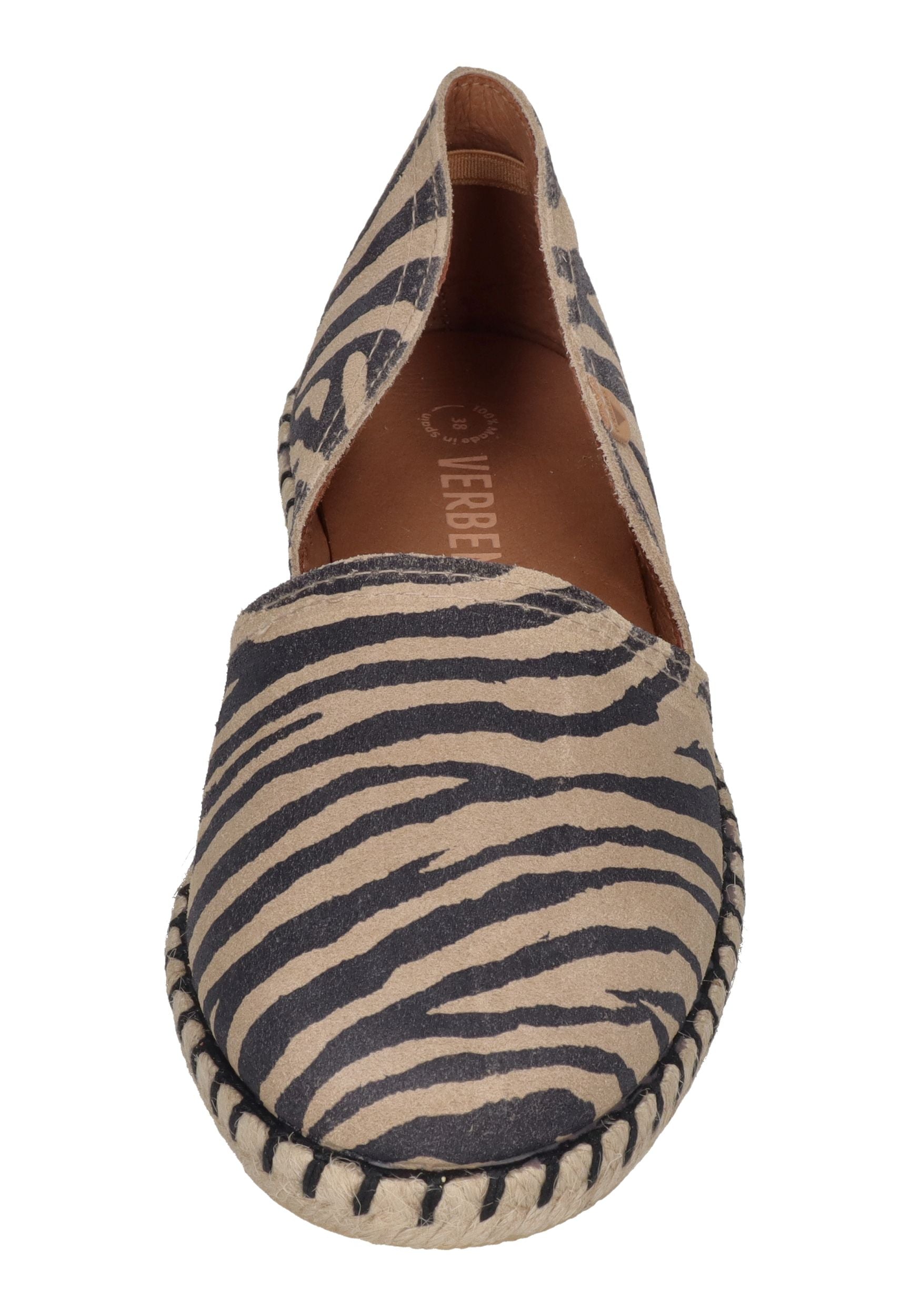VERBENAS Damen Espadrilles CARMEN zebra camel