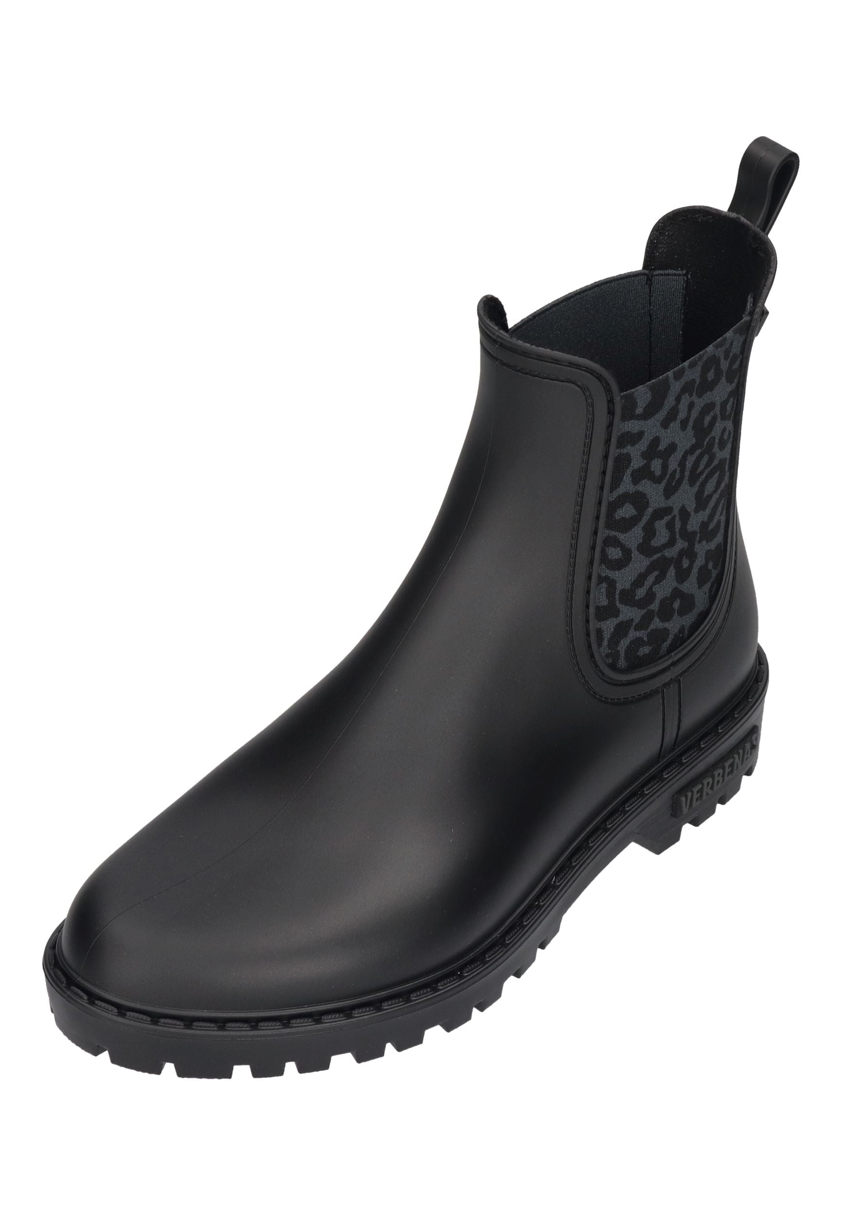 VERBENAS Damen Gummistiefel GAUDI MATE ANIMAL negro leo negro