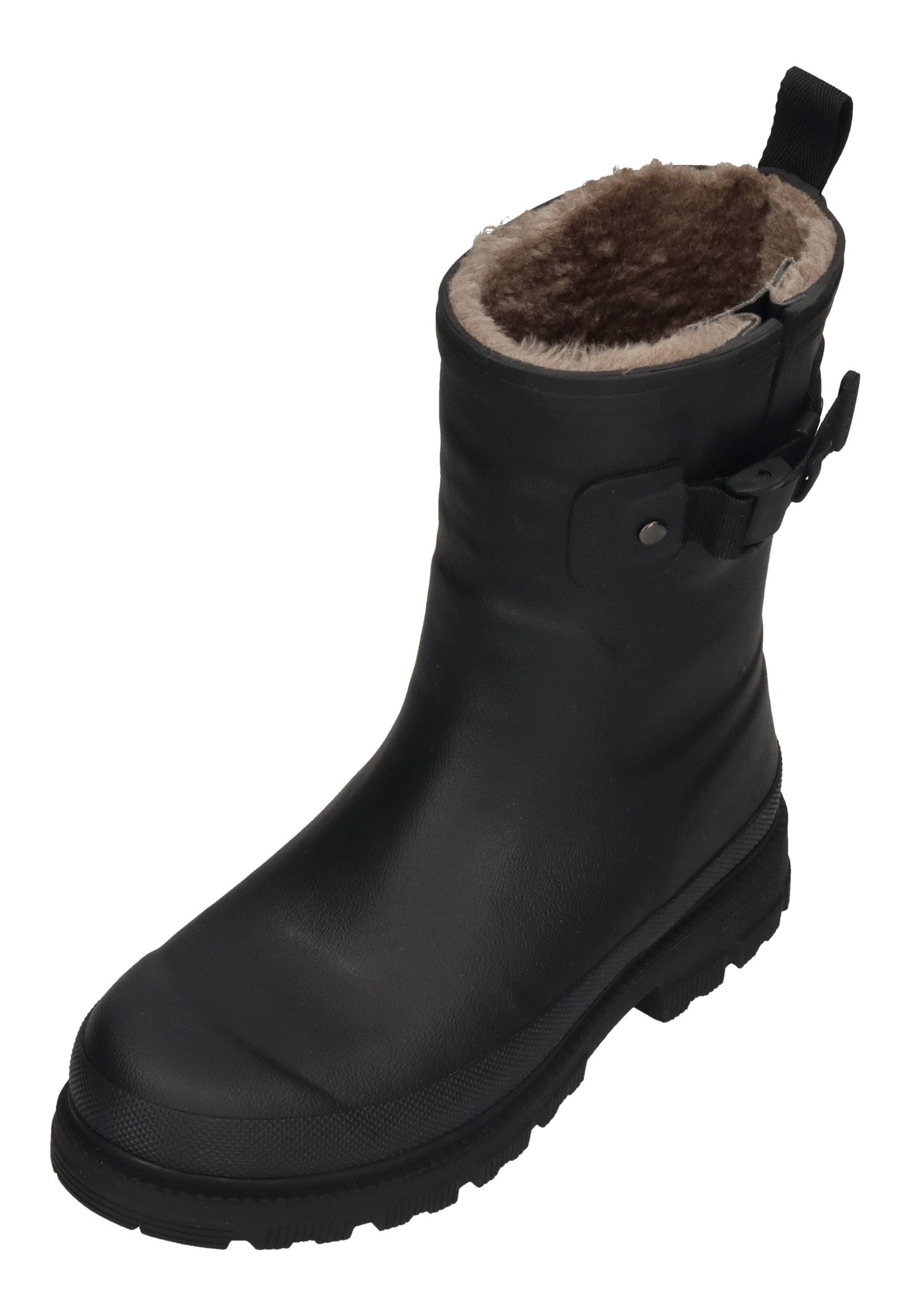 VERBENAS Damen Gummistiefel - LINA MATE COMBI FUR - black