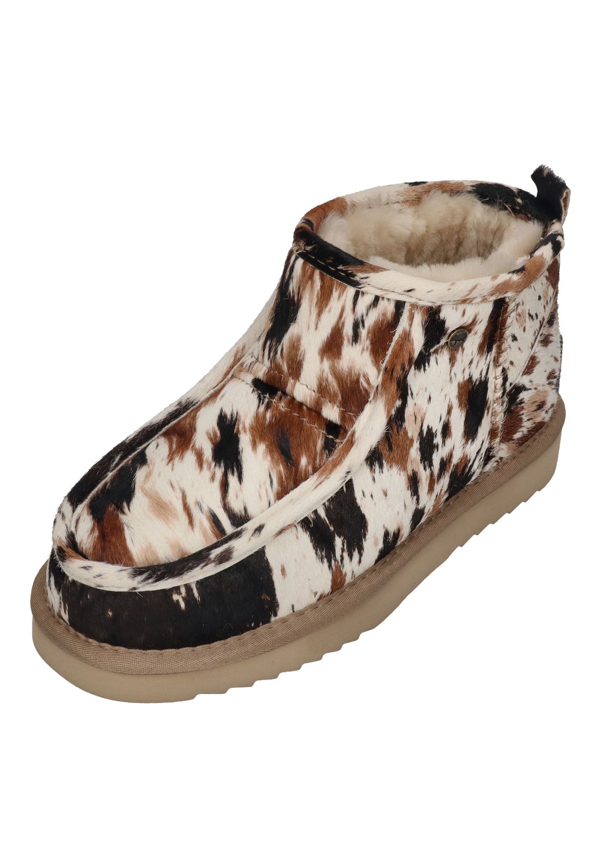 WARMBAT Damen Booties BARUNGA PRINT cow black