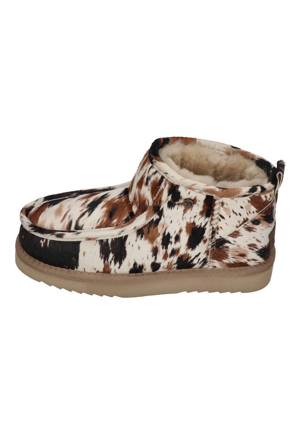 WARMBAT Damen Booties BARUNGA PRINT cow black