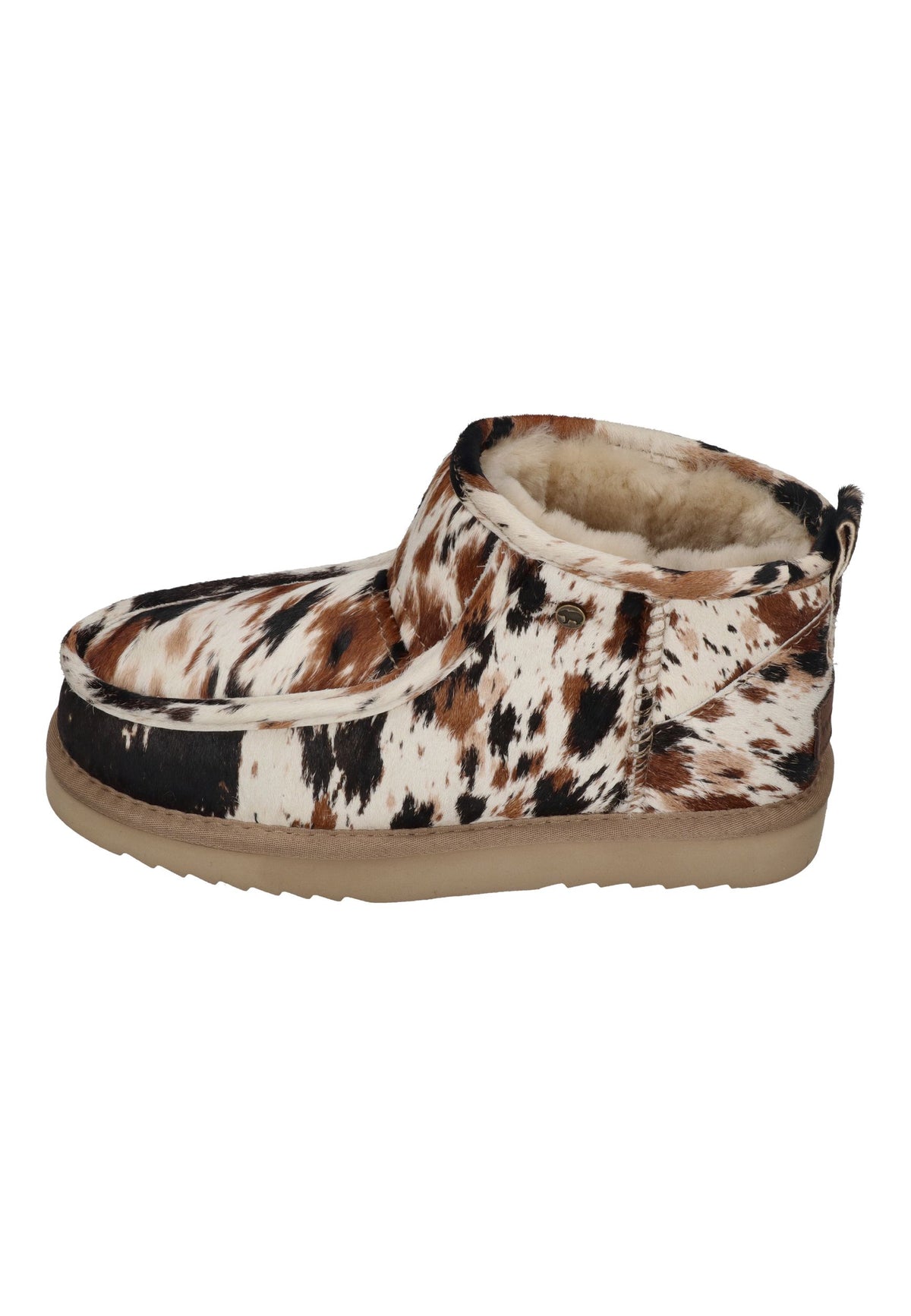 WARMBAT Damen Booties BARUNGA PRINT cow black