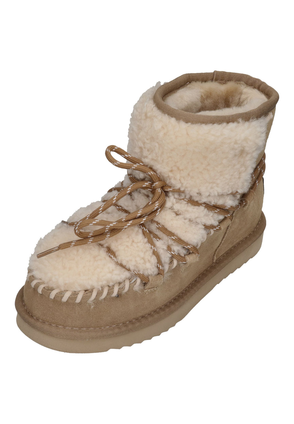 WARMBAT Damen Booties Curley Wool KALBARRI ecru