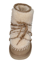 WARMBAT Damen Booties Curley Wool KALBARRI ecru